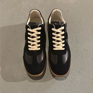 Maison Martin Margiela Black and Cream Sneakers